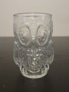 Libby Clear Owl Shaped Glass Tumbler